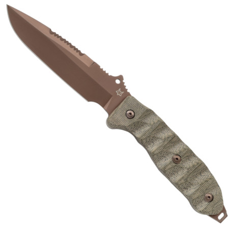 Coltello militare lama fissa | Fox Audax FX-615 Micarta verde