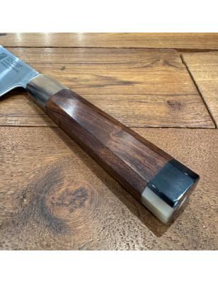 Coltello giapponese Bunka con manico in legno e corno