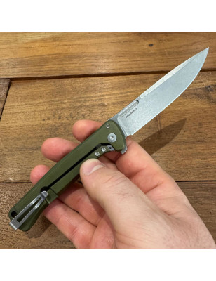 Coltello chiudibile |Lionsteel Skinny alluminio verde SK01A GS