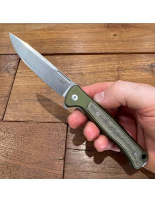 Coltello chiudibile | Lionsteel Skinny alluminio verde SK01A GS