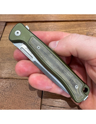 Coltello chiudibile |Lionsteel Skinny alluminio verde SK01A GS