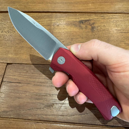 Coltello chiudibile | Lionsteel Rock ROK A RS alluminio rosso