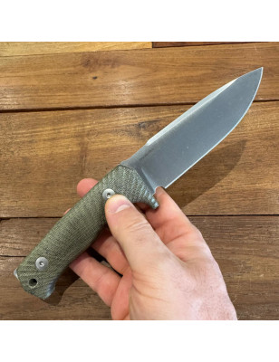 Coltello tattico lama fissa | Lionsteel T5 CVG Micarta verde