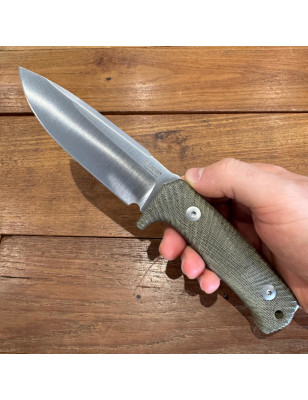 Coltello tattico lama fissa | Lionsteel T5 CVG Micarta verde