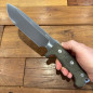 Coltello lama fissa | Lionsteel M7 CVG Micarta verde