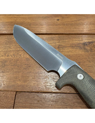 Coltello lama fissa | Lionsteel M7 CVG Micarta verde
