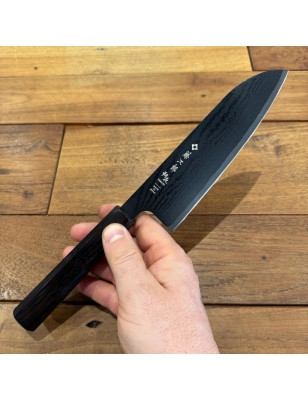 Coltello Santoku damasco | Tojiro Sakuya Black