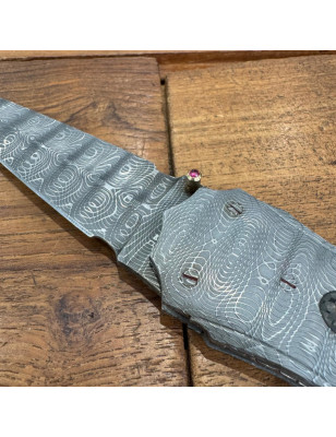 Coltello custom damasco | Daniele Ibba collezione privata