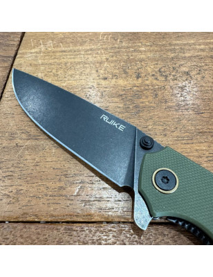 Coltello con lama pieghevole in acciaio Sandvik 14C28N