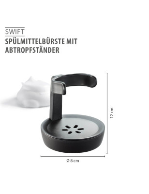 Spazzola per detersivo per piatti con scolapiatti | Gefu Swift