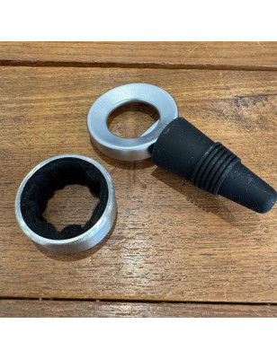 Tappo per vino e anello salva goccia Pulltex Vin-O-line