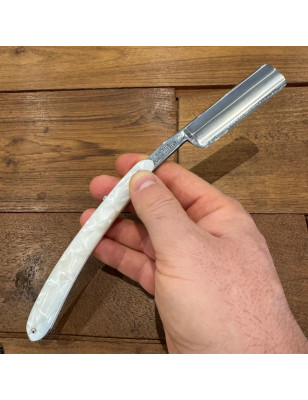 TIMOR – RASOIO 6/8″ MANICO CELLULOIDE MADREPERLA HR