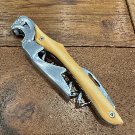 Cavatappi doppia leva | Farfalli Smart legno di Olivo