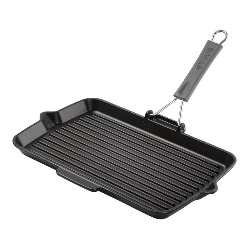 Bistecchiera rettangolare Staub ghisa nera 34 x 21 cm