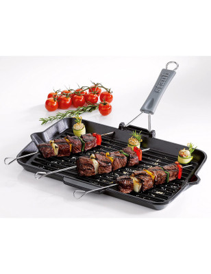 Bistecchiera rettangolare Staub ghisa nera 34 x 21 cm