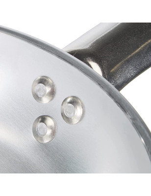 Padella alluminio Agnelli cm 24. Per cuoco, chef, ristorante, ristorazione
