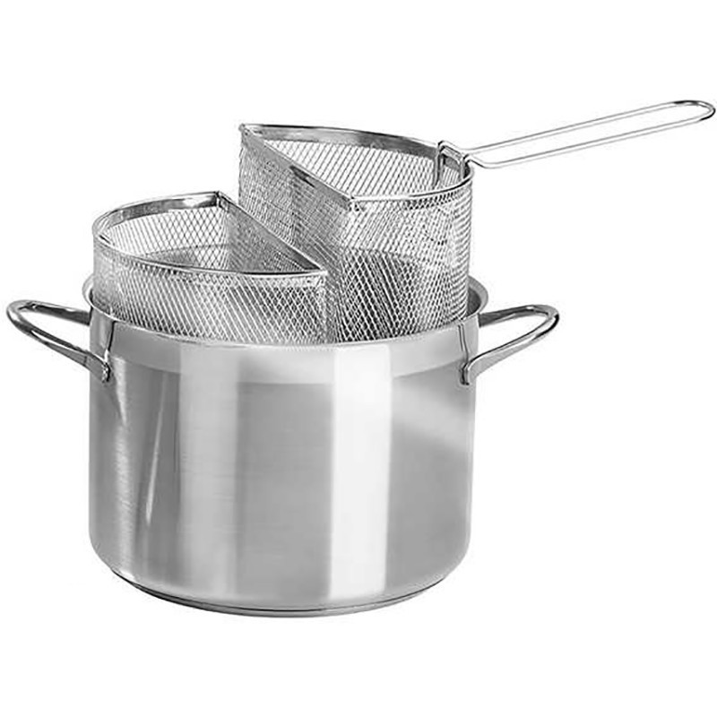 Spaghettiera doppio cestello Barazzoni acciaio inox 24 cm Spaghettiera doppio cestello Barazzoni acciaio inox 24 cm