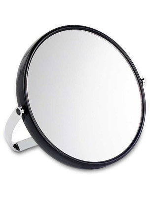 Specchio biluce Acca Kappa ingrandimento 5X cm 13 bordo nero