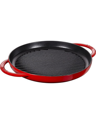 Grill rotondo Staub in ghisa vetrificata, diametro cm 30