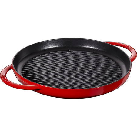 Grill rotondo Staub in ghisa vetrificata, diametro cm 30