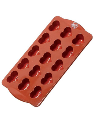 Stampo 15 cioccolatini cuore in silicone Sambonet