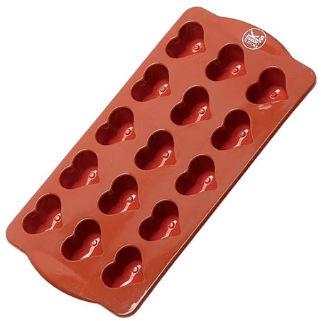 Stampo 15 cioccolatini cuore in silicone Sambonet