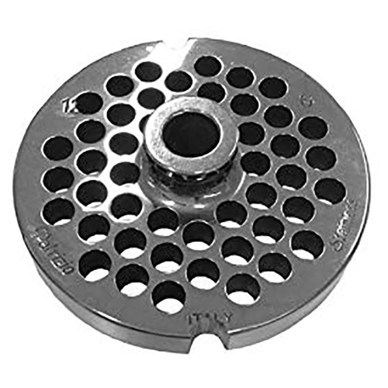 Piastra tritacarne Patrizio acciaio inox modello 12 foro 6