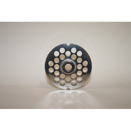 Piastra tritacarne Patrizio acciaio inox modello 12 foro 8