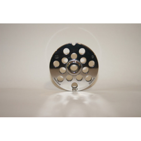 Piastra tritacarne Patrizio acciaio inox modello 12 foro 9