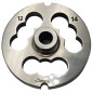 Piastra tritacarne Patrizio acciaio inox modello 12 a 3 fori