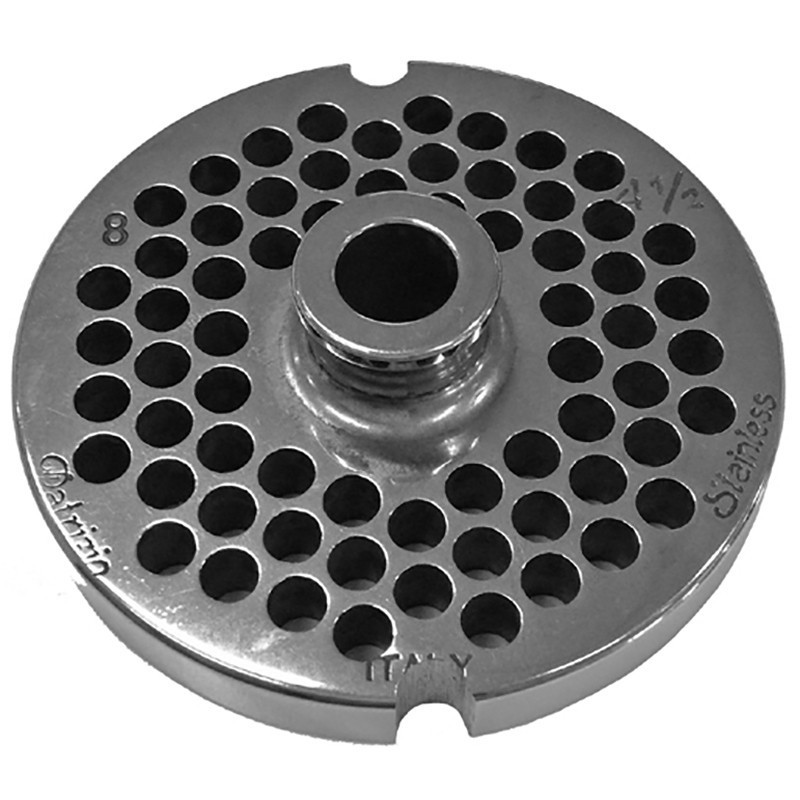 Piastra tritacarne Patrizio acciaio inox modello 8 foro 4,5