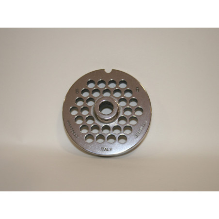 Piastra tritacarne Patrizio acciaio inox modello 8 foro 6