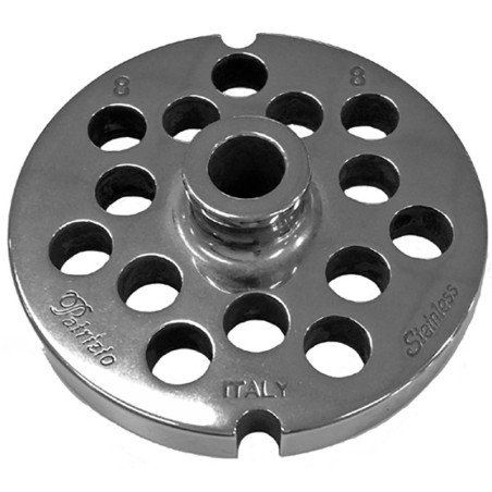 piastra tritacarne in acciaio inox compatibile con tutti i tritacarne modello 8