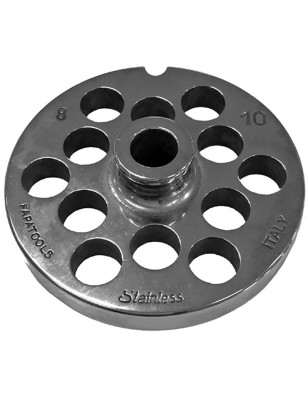 piastra tritacarne in acciaio inox compatibile con tutti i tritacarne modello 8