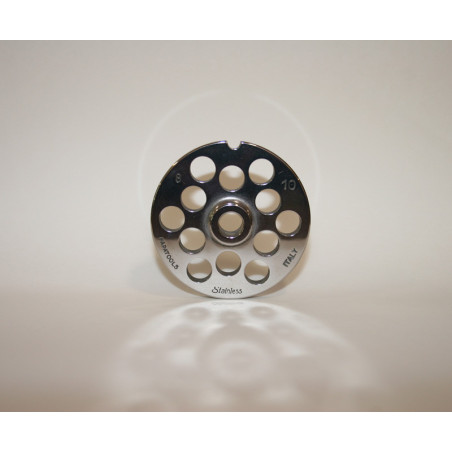 Piastra tritacarne Patrizio acciaio inox modello 8 foro 10