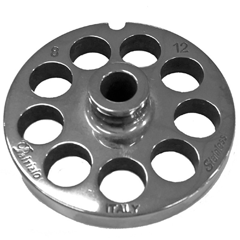 Piastra tritacarne Patrizio acciaio inox modello 8 foro 12
