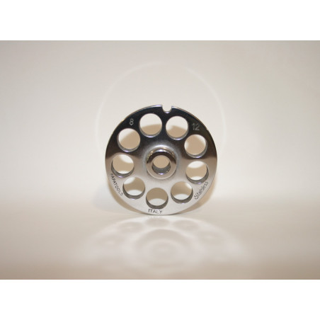 Piastra tritacarne Patrizio acciaio inox modello 8 foro 12