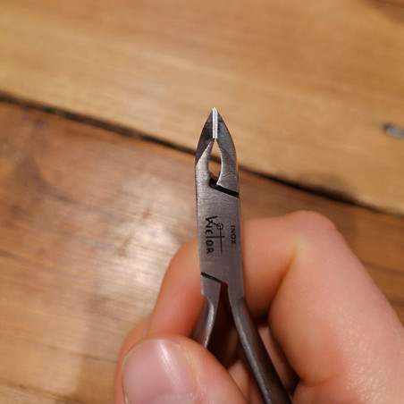 Tronchese cuticole inox Wictor manico lungo taglio 5 mm