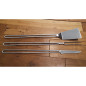 Set 3 attrezzi per barbecue in acciaio inox Set 3 attrezzi per barbecue in acciaio inox