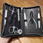 Set manicure Alpen 7 pezzi acciaio inox con astuccio pelle nera Set manicure Alpen 7 pezzi acciaio inox con astuccio pelle nera