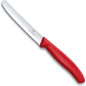 Coltello da tavola seghettato Victorinox rosso punta tonda Coltello da tavola seghettato Victorinox rosso punta tonda