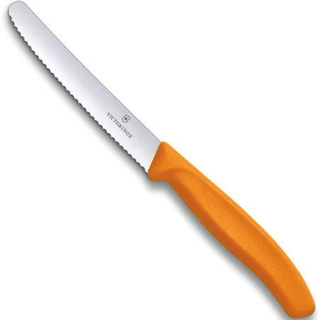 Coltello da tavola Victorinox 6.7836.L119 arancione. Il più tagliente in commercio