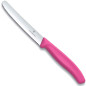 Coltello da tavola seghettato Victorinox rosa punta tonda Coltello da tavola seghettato Victorinox rosa punta tonda