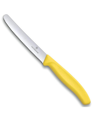 Coltello da tavola Victorinox 6.7836.L118 giallo. Il più tagliente in commercio
