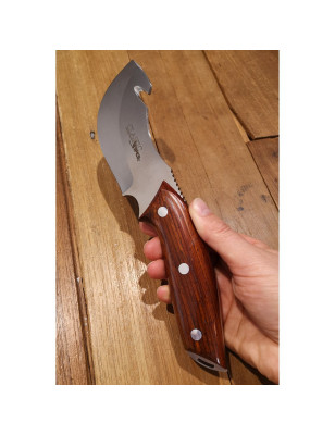 Coltello da caccia lama fissa Viper con fodero. Prodotto in Italia a Maniago