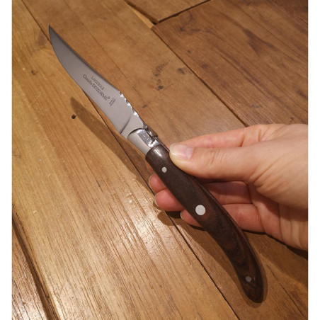 Set 6 coltelli bistecca Laguiole Claude Dozorme legno Pallisandro