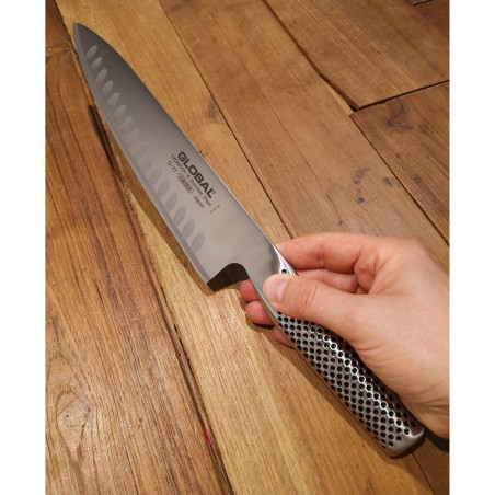 Coltello cucina trinciante alveolato Global G-77 cm 20
