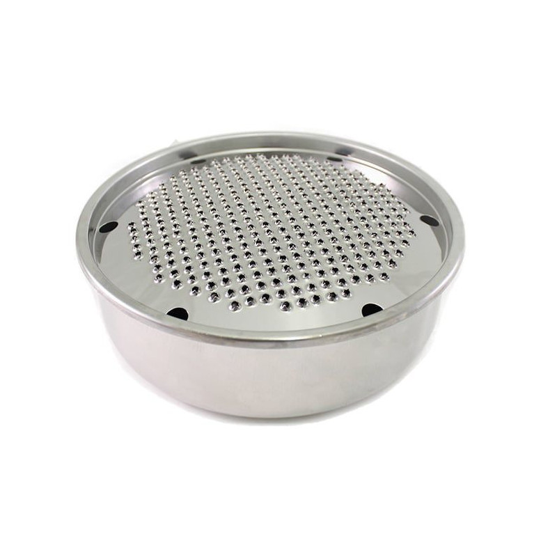 Grattugia tonda Calder Bari in acciaio inox con raccoglitore