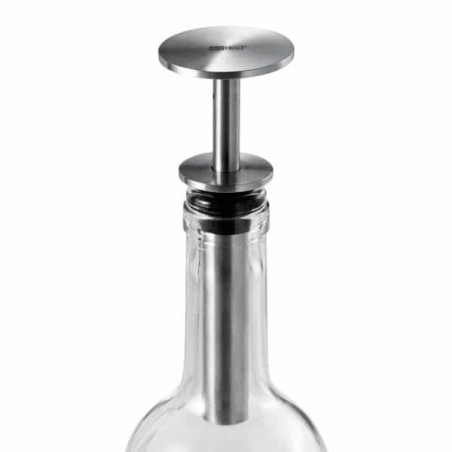Pompa per vino Champ Adhoc argento. Idea regalo per gli amanti del vino