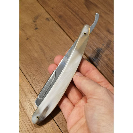 Shavette Universal lama intera manico corno